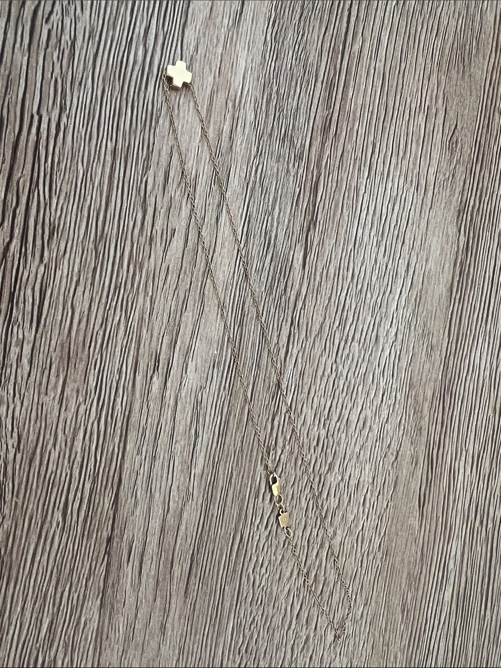 Minimal Gold Cross Necklace for Women